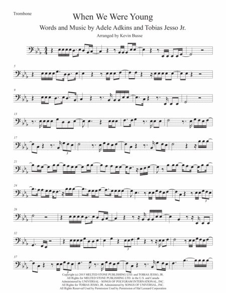 When We Were Young (arr. Kevin Busse)