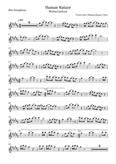 Human Nature (arr. Melquisedeque C.Silva)