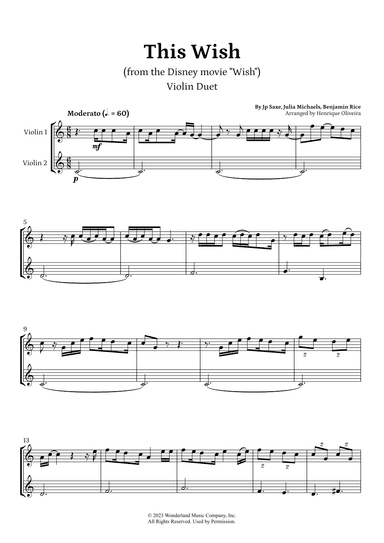 This Wish (arr. Henrique Oliveira)