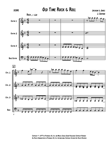 Old Time Rock & Roll (arr. Jeremy Shepard)