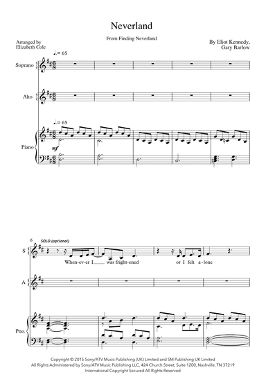 Neverland (arr. Elizabeth Cole)