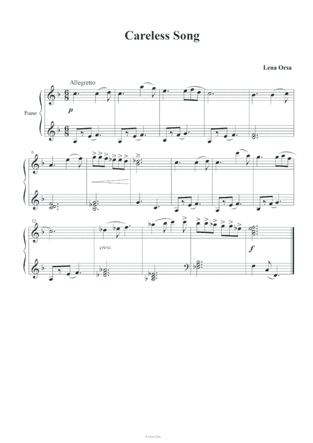 Careless Song from Children's album