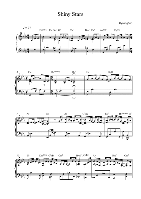 Shiny Stars (arr. Mercy, P)