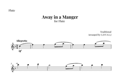 Away in a Manger (arr. G.D.V.S.L.J)