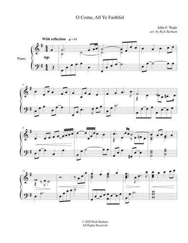 O Come, All Ye Faithful (arr. Rick Barham)