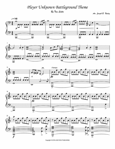 Lead Dog Pubg (arr. Joseph B. Neeley)