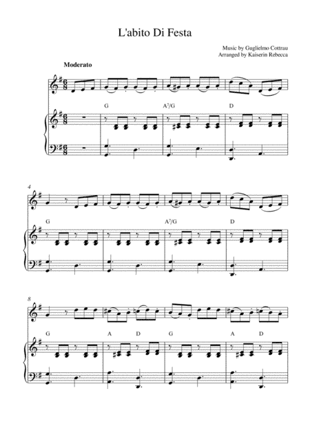 L'abito Di Festa (arr. Kaiserin Rebecca)