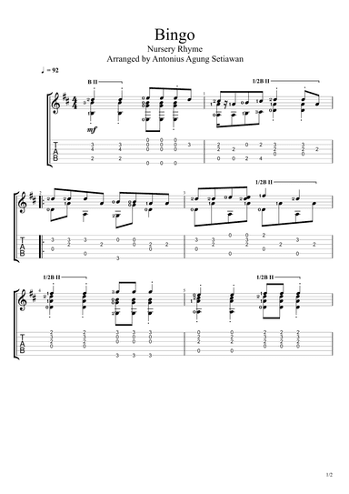 Bingo (arr. Antonius Agung Setiawan)