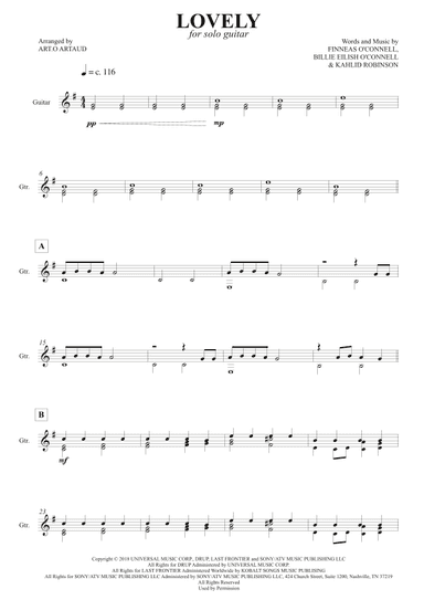 Lovely (arr. Art.o Artaud)