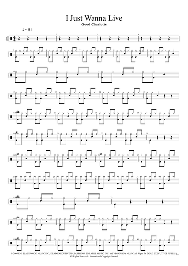 I Just Wanna Live (arr. Cyril Mayer)