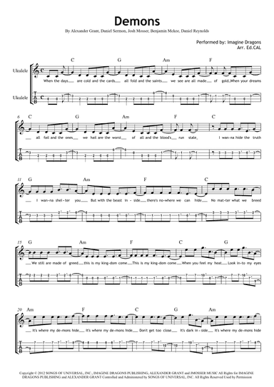 Demons (arr. Arr. Ed.CAL)