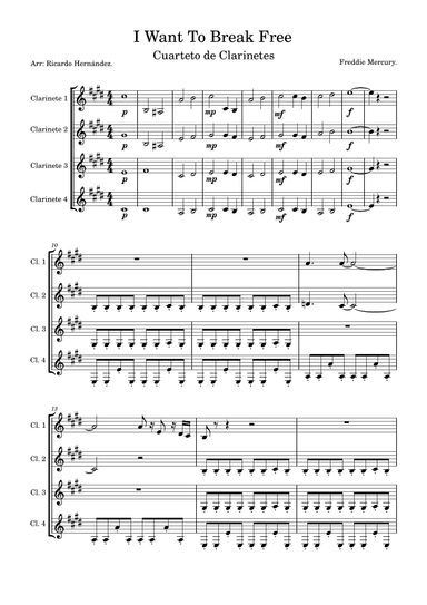 I Want To Break Free (arr. Ricardo Hernández)