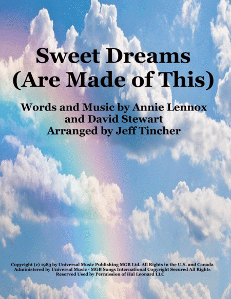 Sweet Dreams (Are Made Of This) (arr. Jeff Tincher)