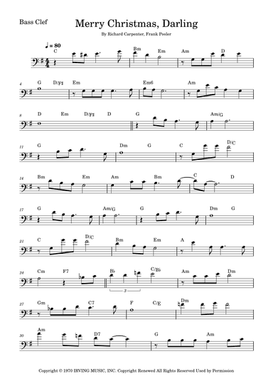 Merry Christmas, Darling (arr. Fabio Eduardo de Oliveira)