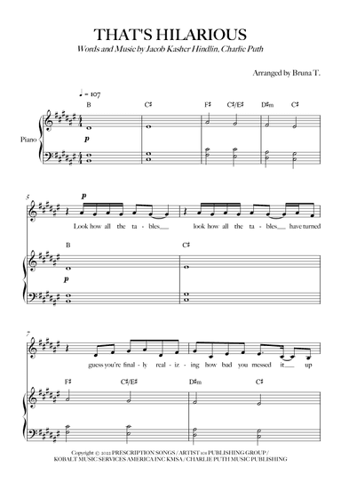 That's Hilarious (arr. Bruna T.)