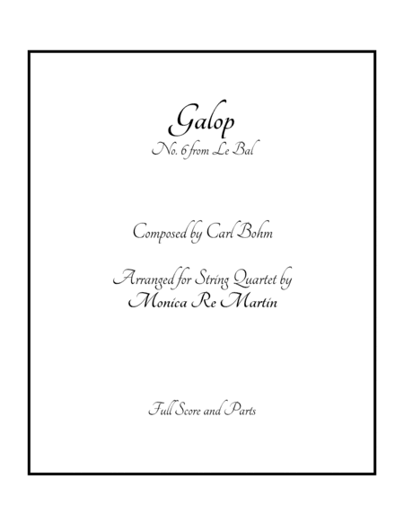 Galop (No. 6) from Le Bal (arr. Monica Re Martin)