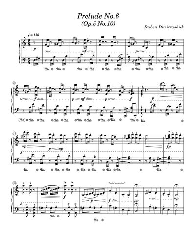 Prelude No.6 - Ruben Dimitrashuk (Op.5 No.10)