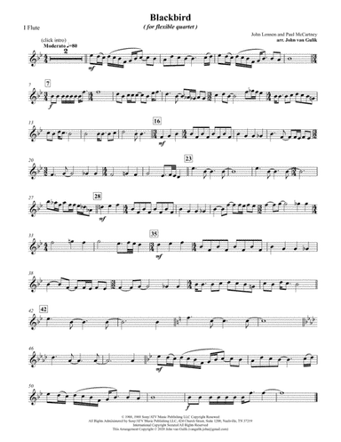 Blackbird (arr. John van Gulik)