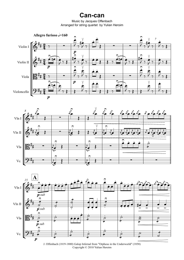 Can-Can (arr. Yulian Heroim)
