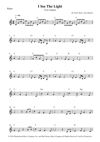 I See The Light (arr. Wesley S. SIlva)