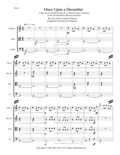 Once Upon A December (arr. Dee Braxton-Pellegrino)