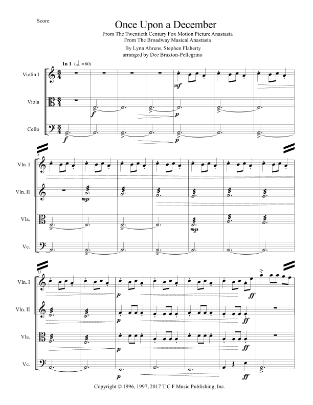 Once Upon A December (arr. Dee Braxton-Pellegrino)
