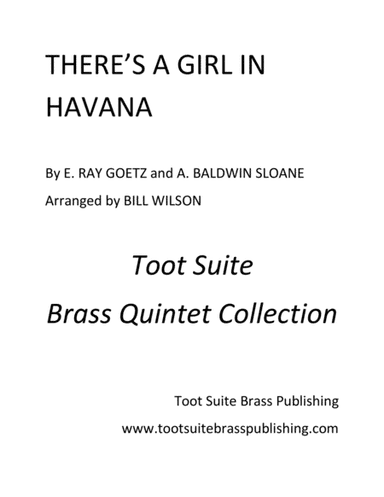 There's a Girl in Havana (arr. Bill Wilson)