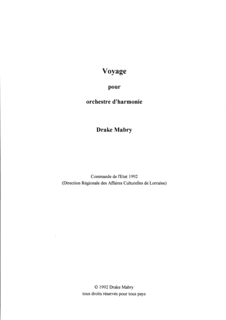 Voyage (score)