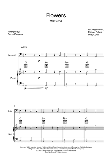 Flowers (arr. Samuel Sequeira)