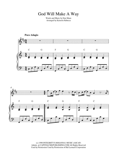 God Will Make A Way (arr. Kaiserin Rebecca)