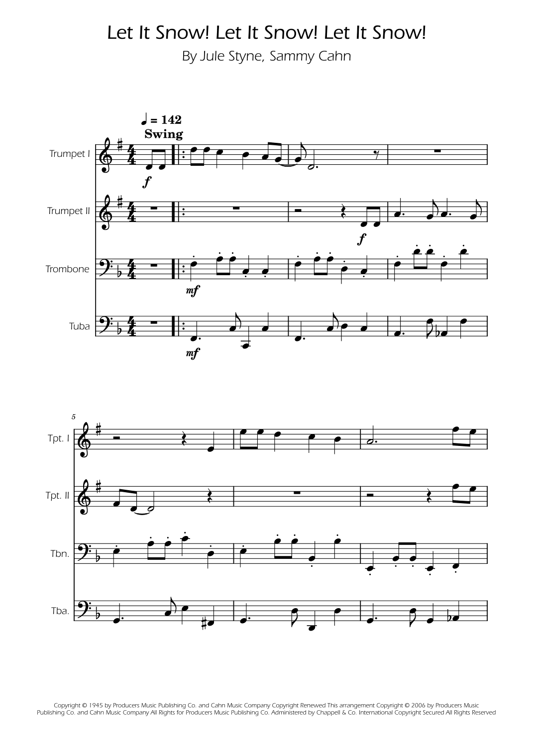 Let It Snow! Let It Snow! Let It Snow! (arr. Ygor Nunes)