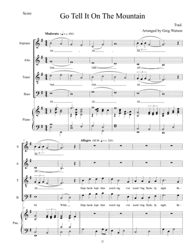 Go Tell It On The Mountain (arr. Greg Watson)