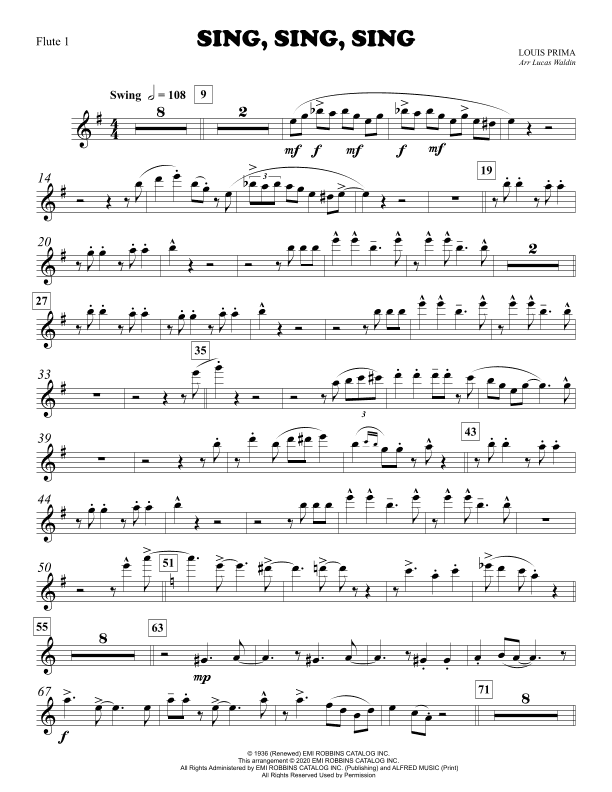 Sing, Sing, Sing (arr. Lucas Waldin)