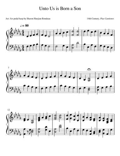 Unto Us is Born a Son (arr. Sharon Hanjian Rondeau)