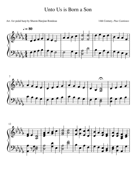 Unto Us is Born a Son (arr. Sharon Hanjian Rondeau)