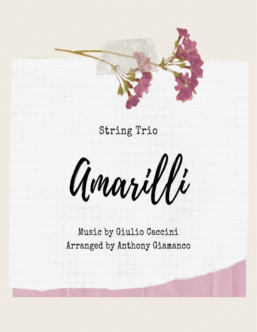 Amarilli - string trio (arr. Anthony Giamanco)