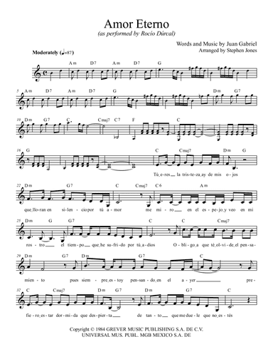 Amor Eterno (arr. Stephen C. Jones)