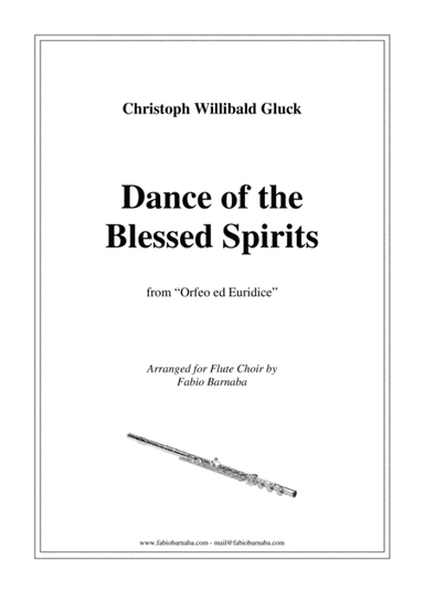 Dance of the Blessed Spirits (from Orfeo ed Euridice) - for Flute Choir (arr. Fabio Barnaba)