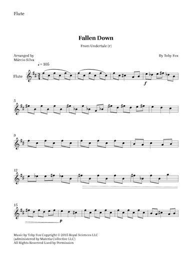 Fallen Down (arr. Márcio Silva)