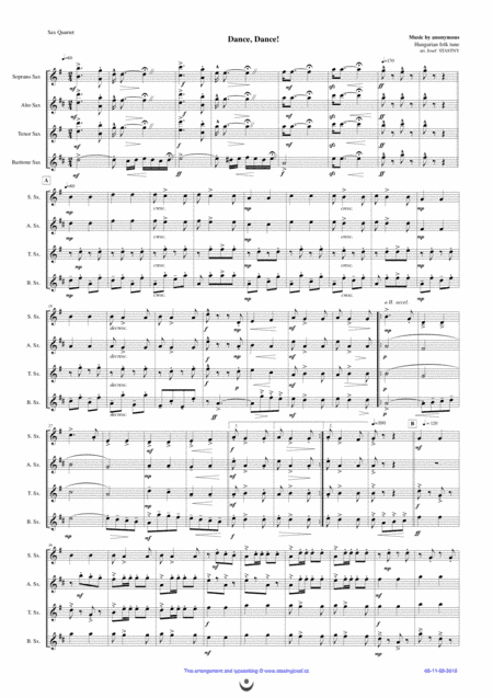 Dance, Dance! (Hungarian folk tune csardas) (arr. Josef Štastný)