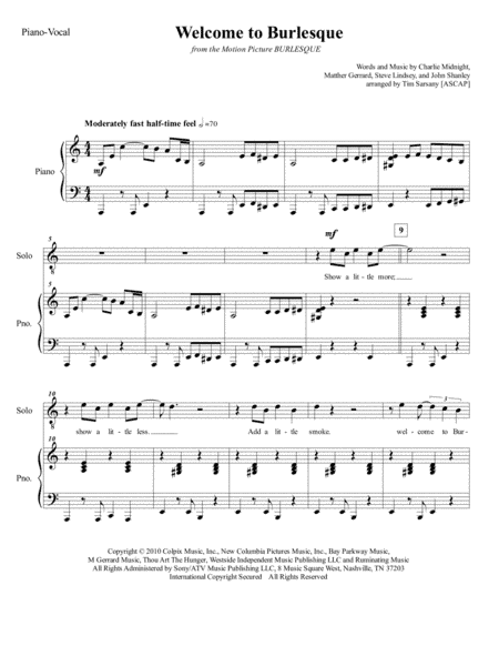 Welcome To Burlesque (arr. Tim Sarsany)