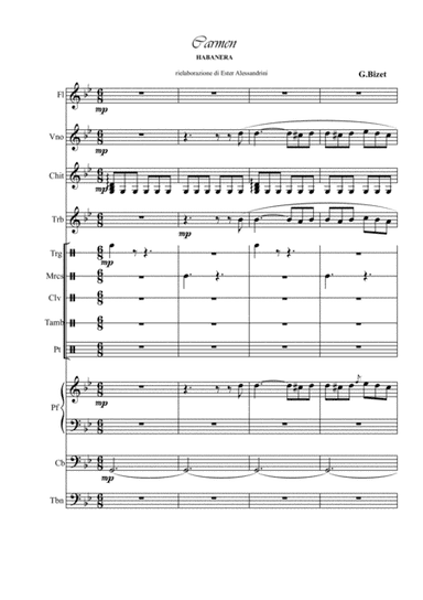 Carmen-Habanera by orchestra (arr. Ester Alessandrini)
