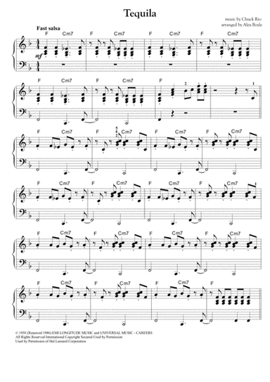 Tequila (arr. Alex Boyle)