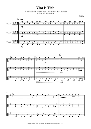 Viva La Vida (arr. Valdir Maia)