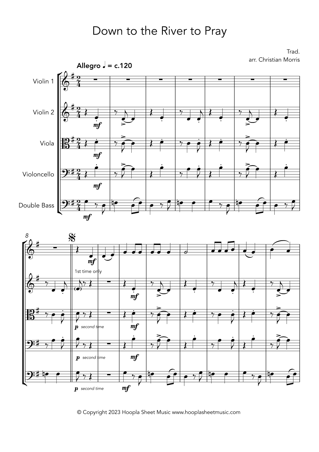 Down to the River to Pray (arr. Christian Morris)