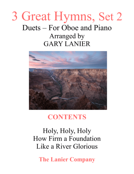 Gary Lanier: 3 GREAT HYMNS, Set 2 (Duets for Oboe & Piano) (arr. Gary Lanier)
