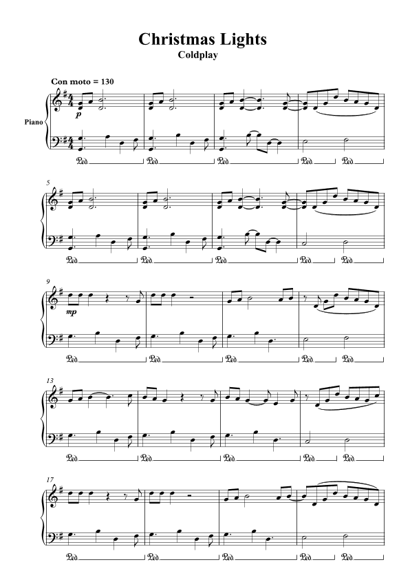 Christmas Lights (arr. Vadim Dashevskij)