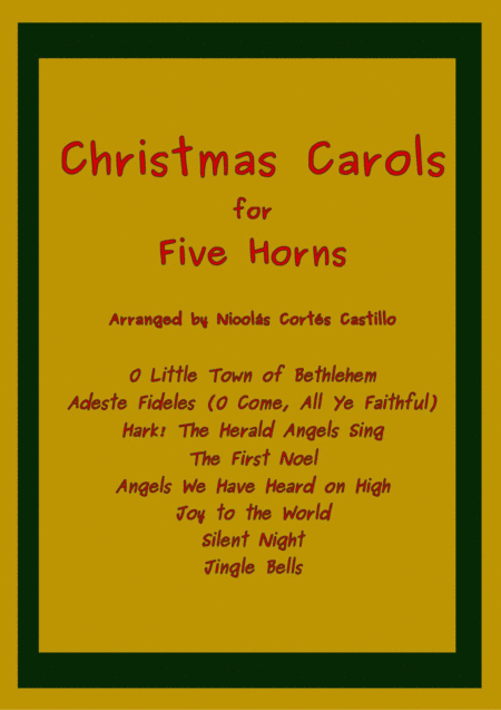 8 Christmas Carols for Horn Quintet (arr. Nicolás Cortés Castillo)