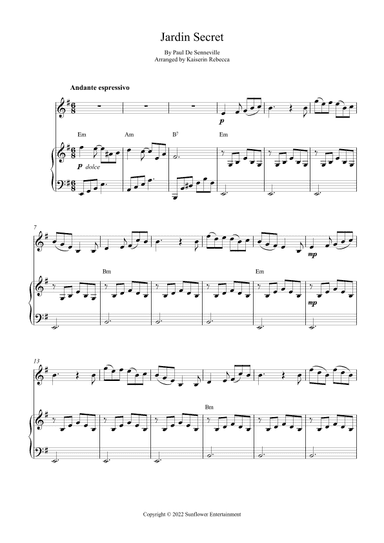 Jardin Secret (arr. Kaiserin Rebecca)