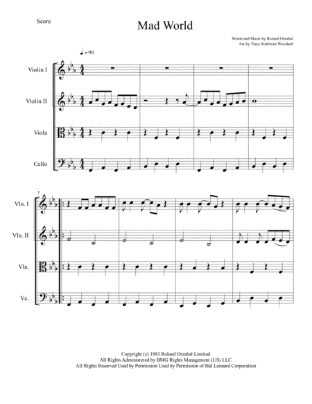 Mad World (arr. Tracy Kathleen Woodard)